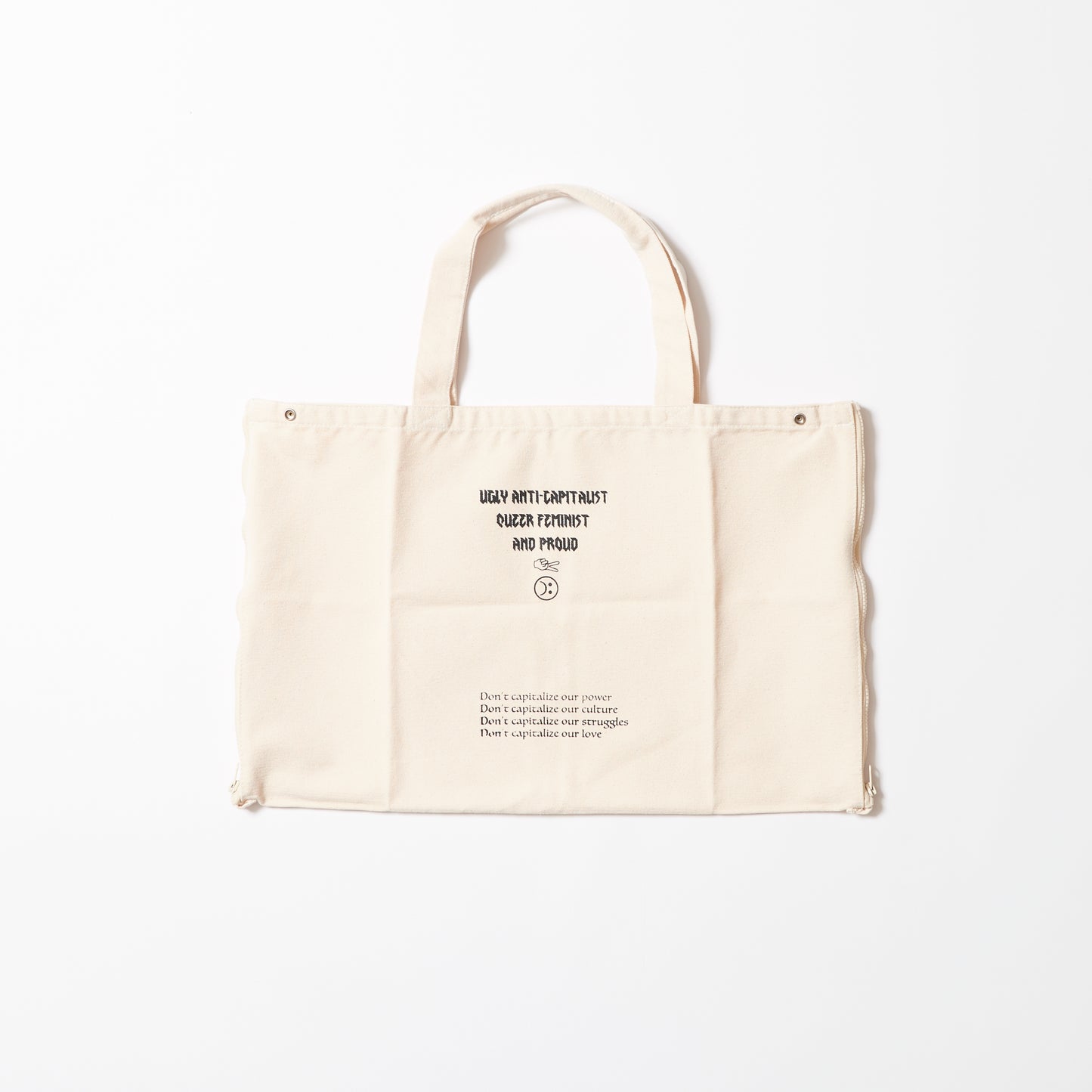 2way キャンバスバッグ(オフホワイト)|Anti-Capitalist Queer Feminist