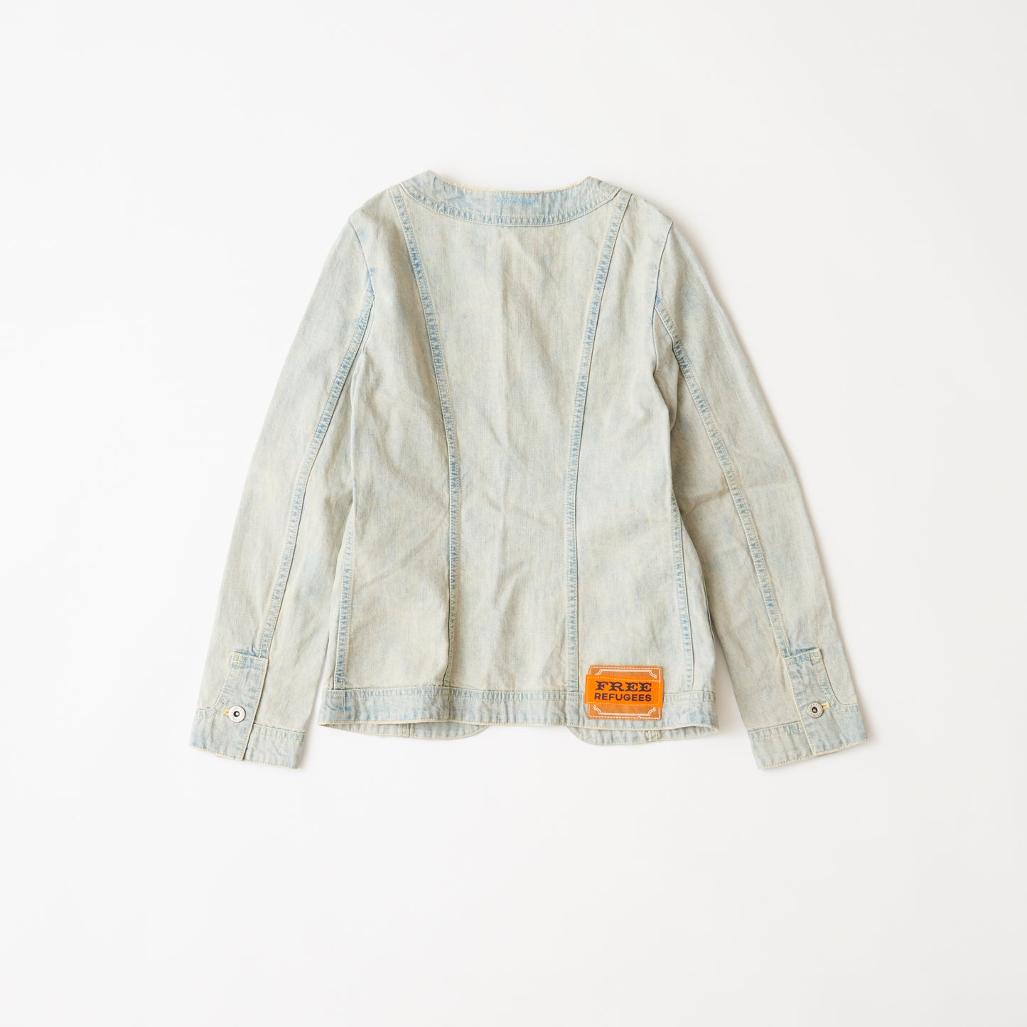Collarless denim jacket (patch remake)