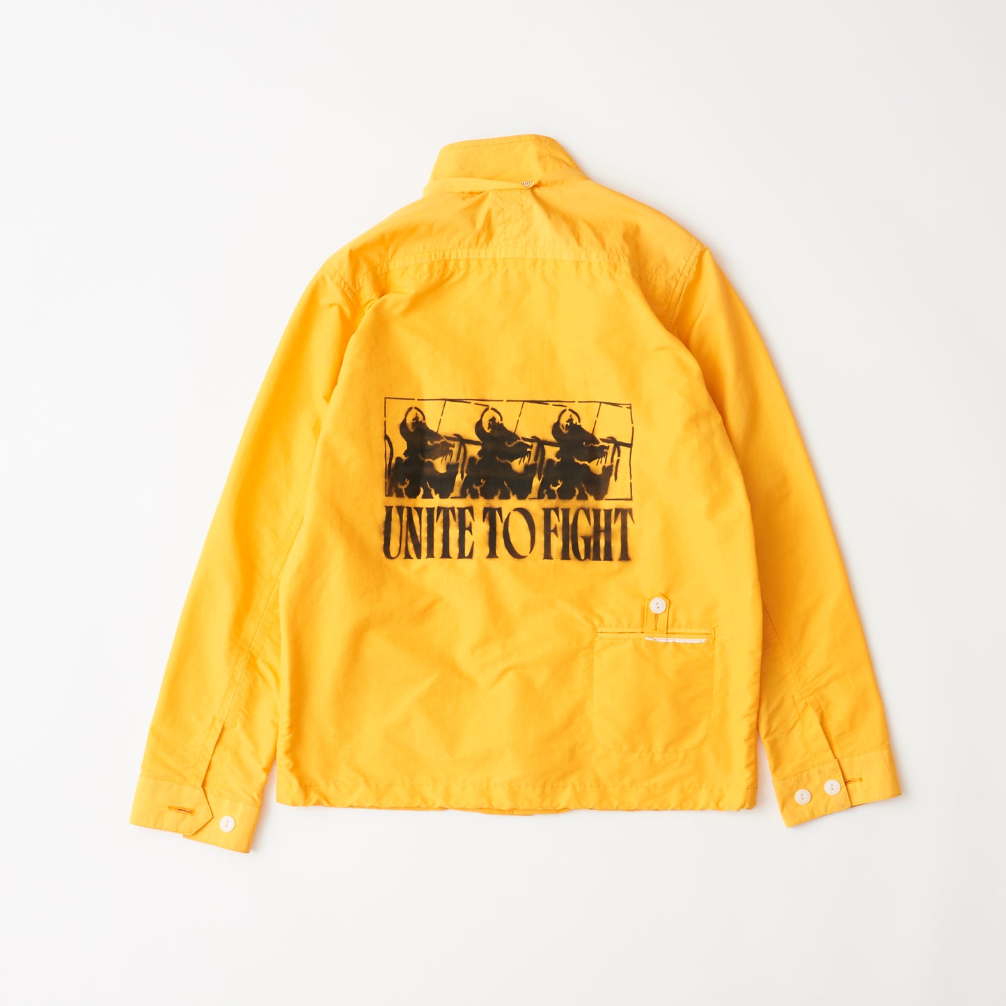 Outerwear (yellow/spray paint) | Unite to fight