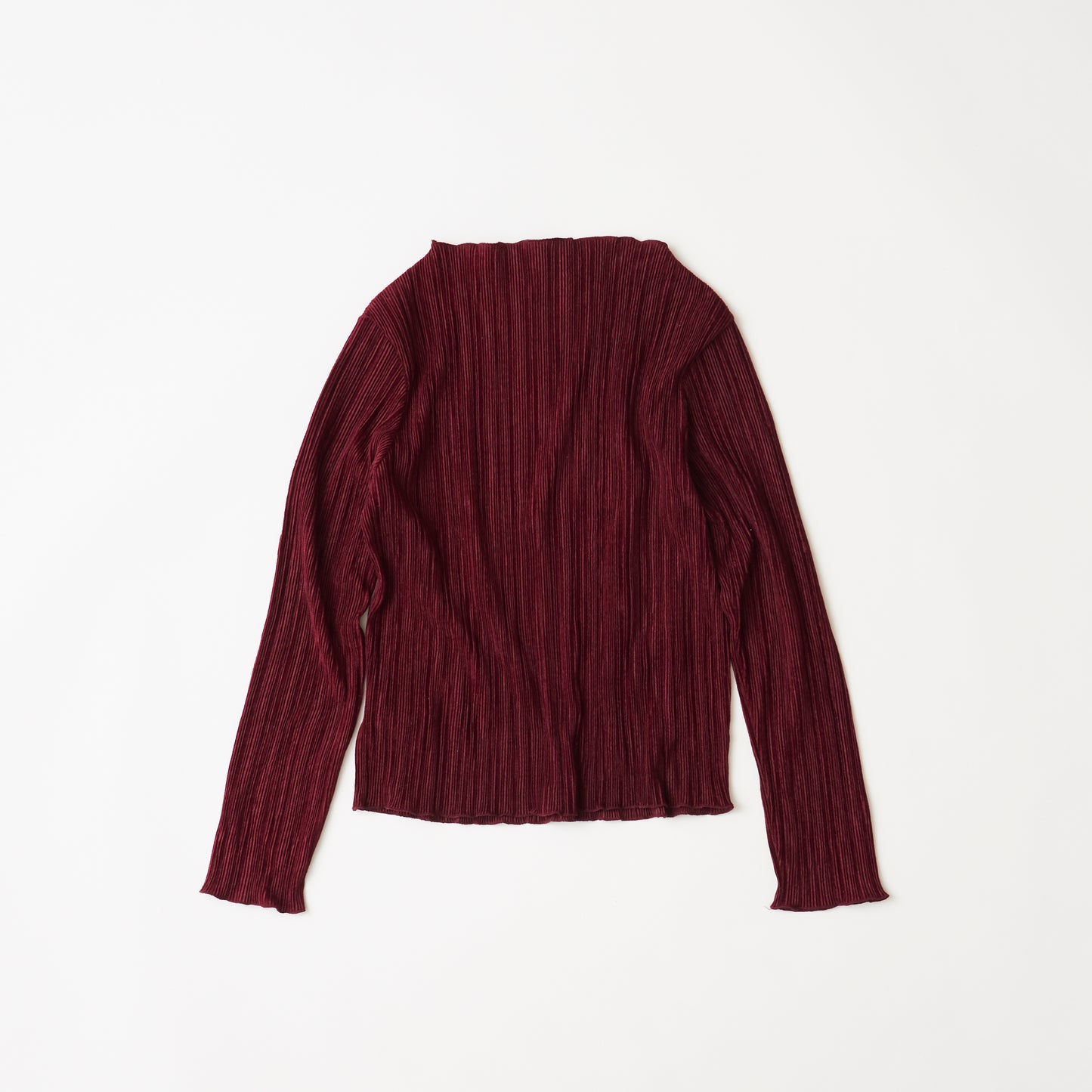 モックネックロングスリーブ(ワインレッド)|基本的人権