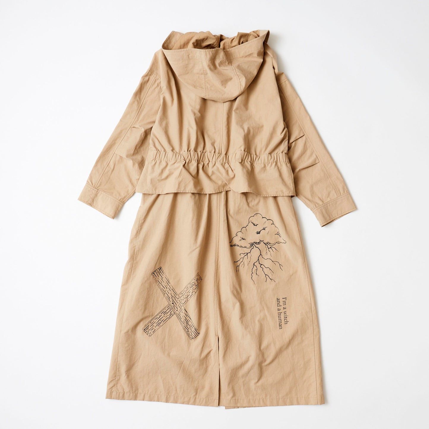 フード付きセパレート スプリングコート(ベージュ)|I’m a Witch and Human