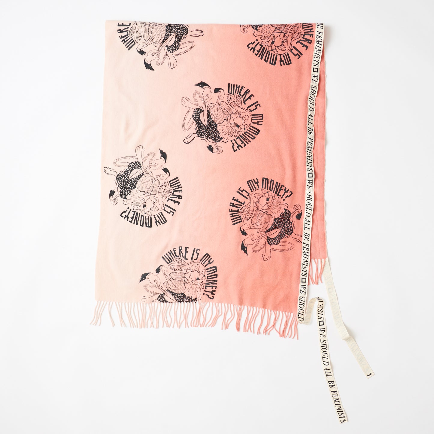 ストールリメイク(ピンク)| WHERE IS MY MONEY?