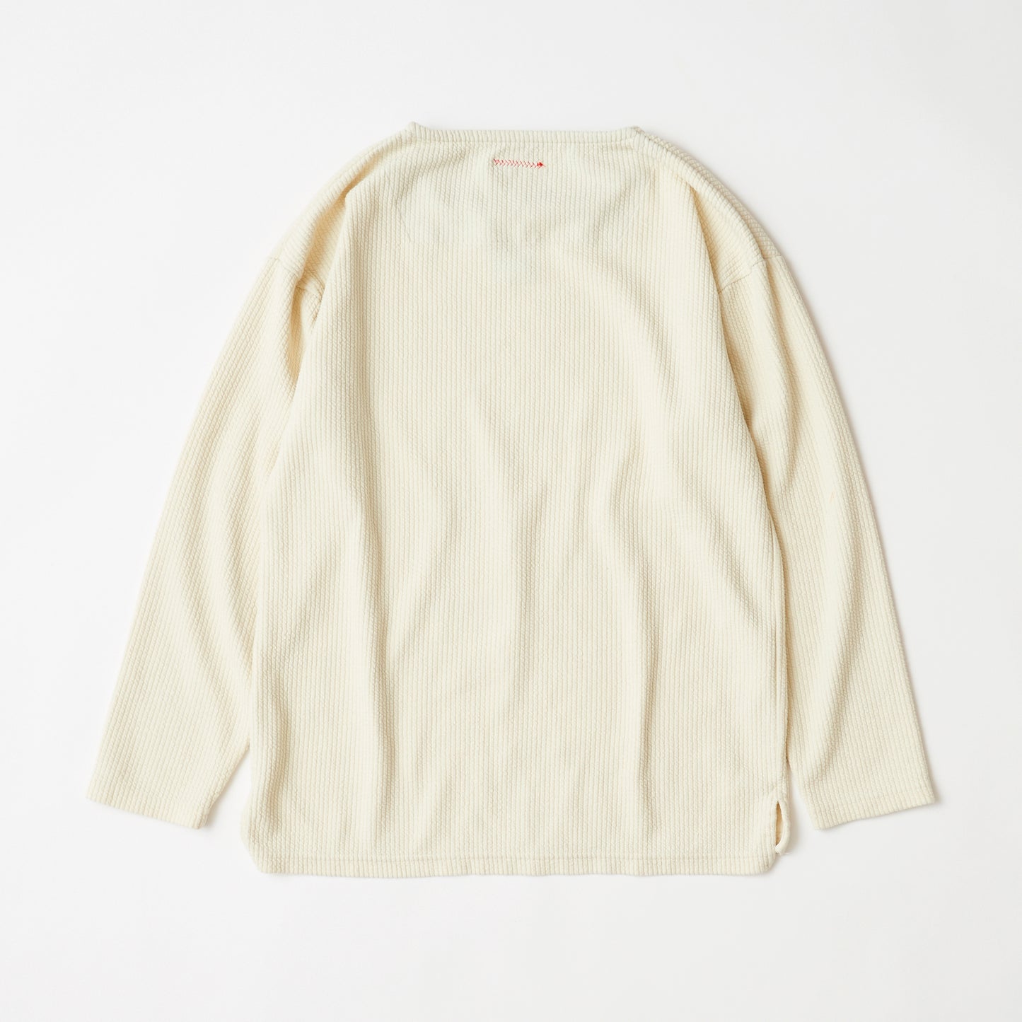 ワッフル生地ロングスリーブ(オフホワイト)|連帯と共生