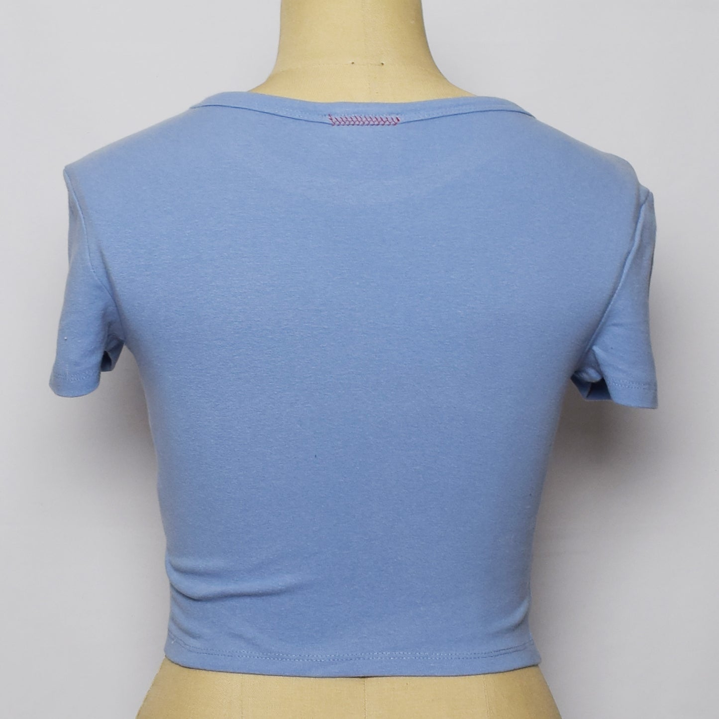 クロップドTシャツ(ライトブルー)|Anti☆Capitalism