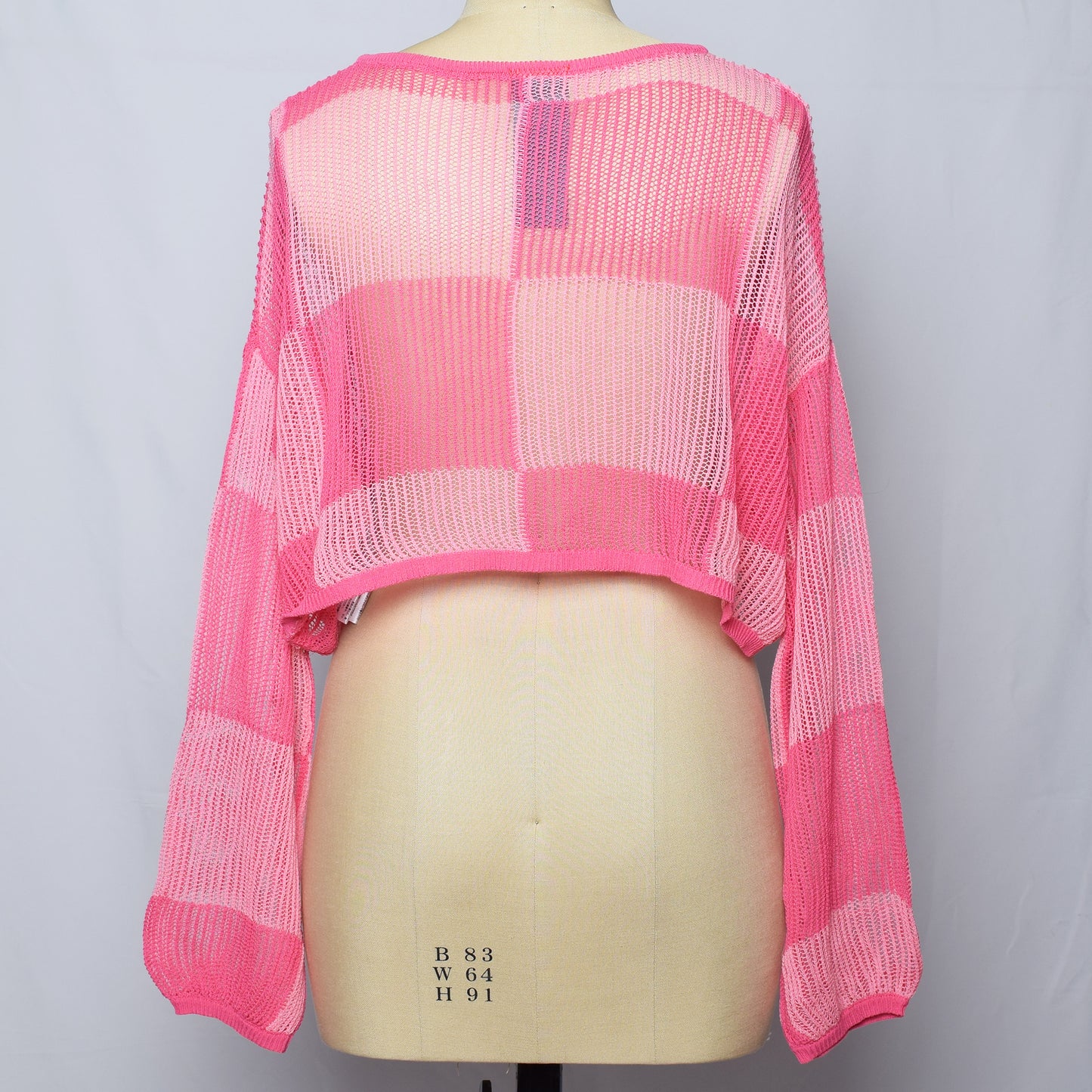 ネットトップス(ピンク / ブロックチェック)|基本的人権