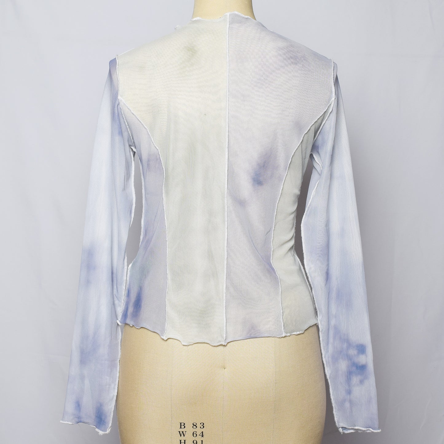 Long skirt (silver/spray paint) | Kaiho