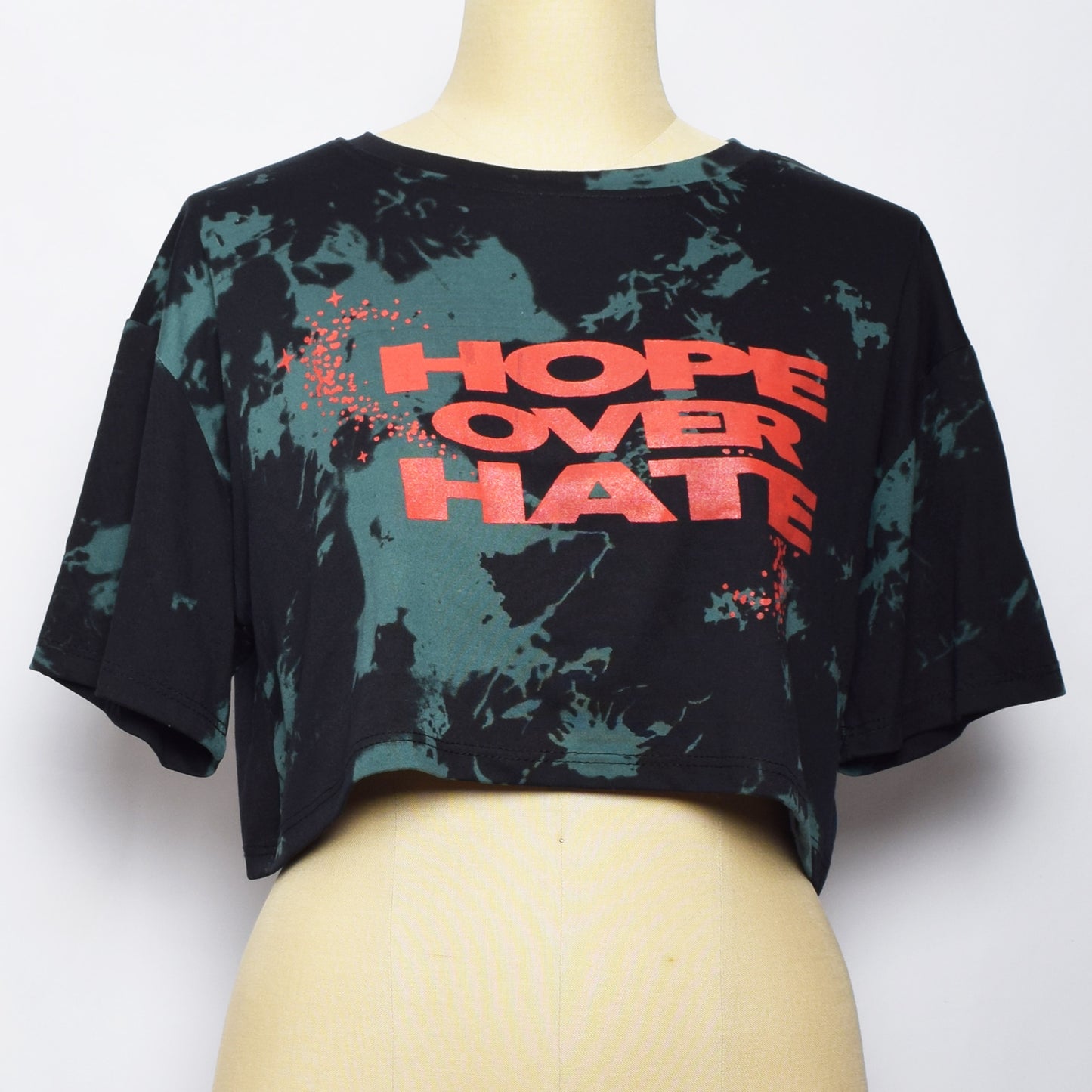 クロップドTシャツ(タイダイ / グレー)|HOPE OVER HATE