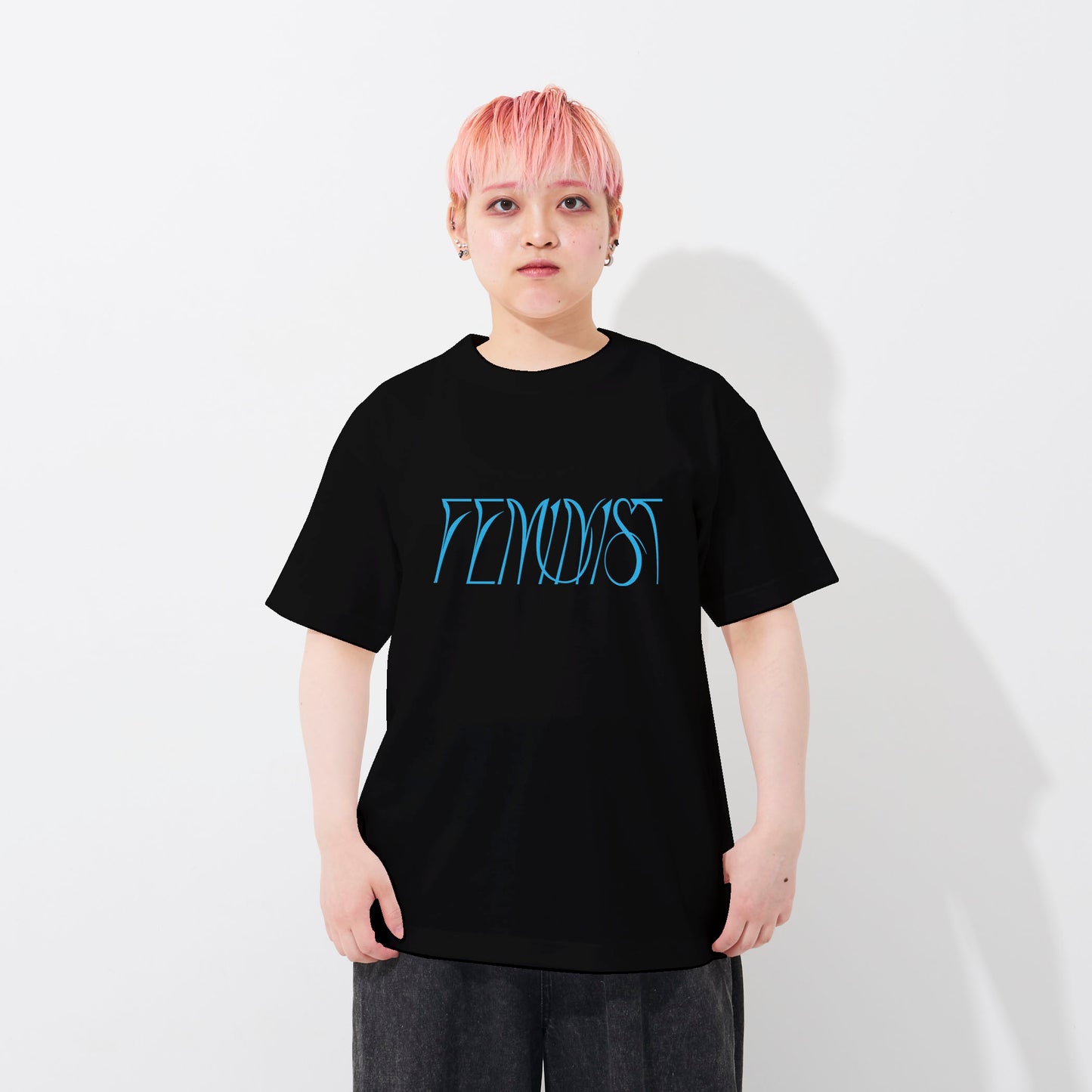 Tシャツ(黒)|Feminist × 家父長制の墓