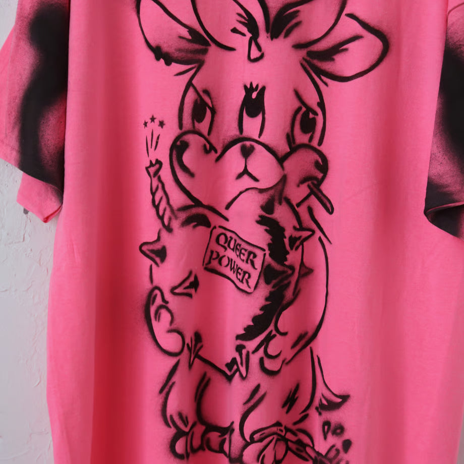 ビッグTシャツ(ネオンピンク)|Queer Power