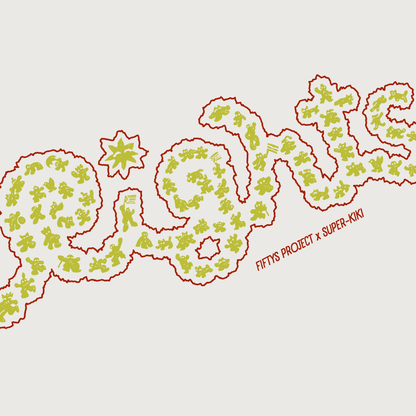 Tシャツ(ホワイト)|Rights FIFTYS PROJECT×SUPER-KIKI