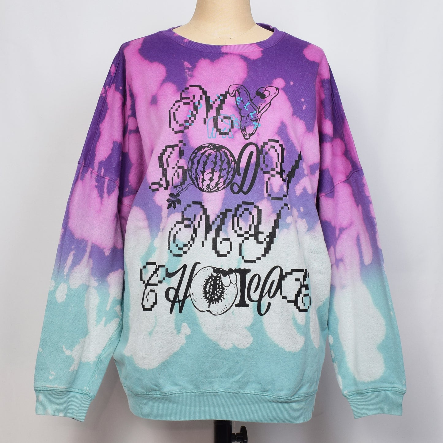 トレーナー（タイダイ / ミント パープル）｜MY BODY MY CHOICE