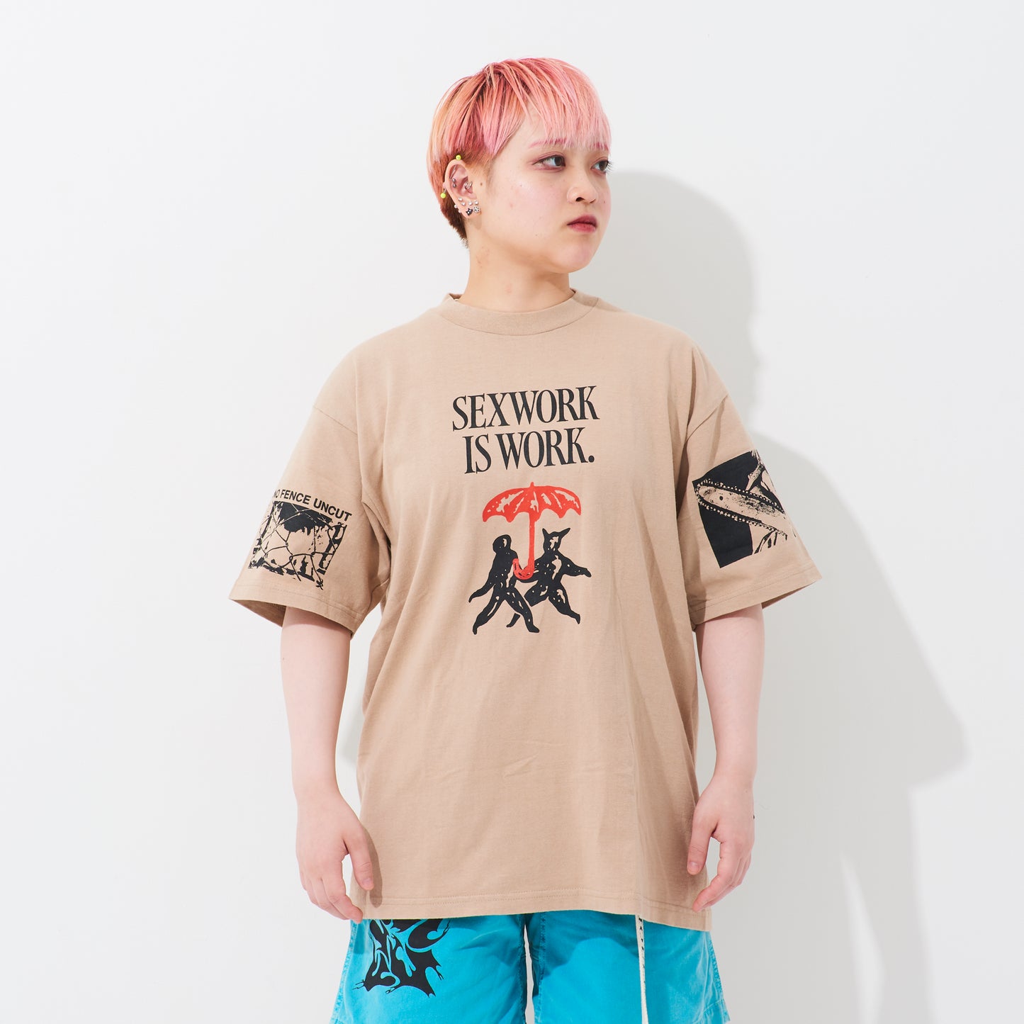 Tシャツ（ベージュ）｜ Sexwork is Work