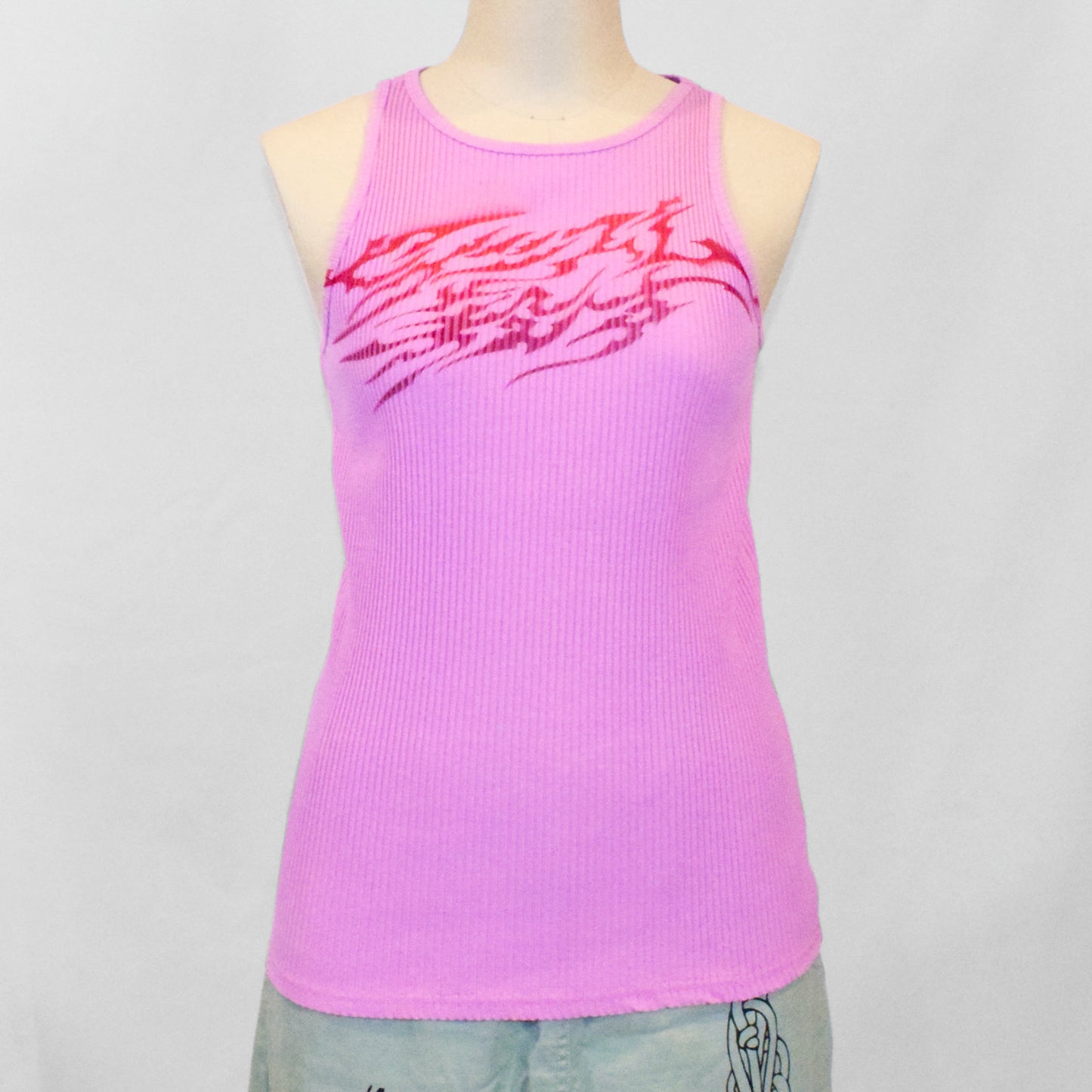 Long skirt (silver/spray paint) | Kaiho