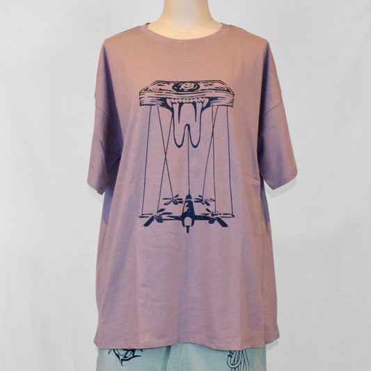 Long skirt (silver/spray paint) | Kaiho
