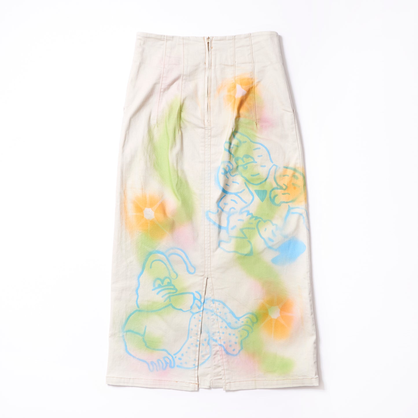 Long denim skirt (off white) | DANCE!