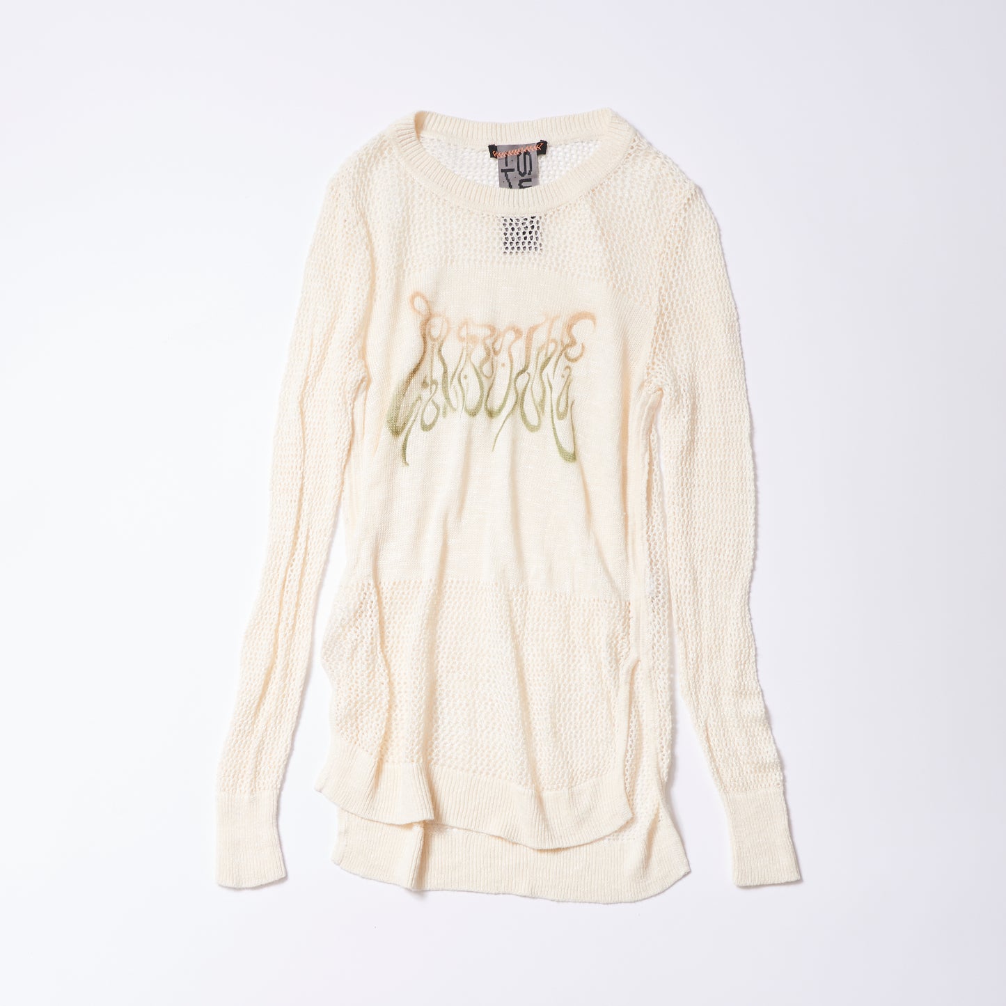 Openwork long sleeve knit (off-white) | Basic human rights