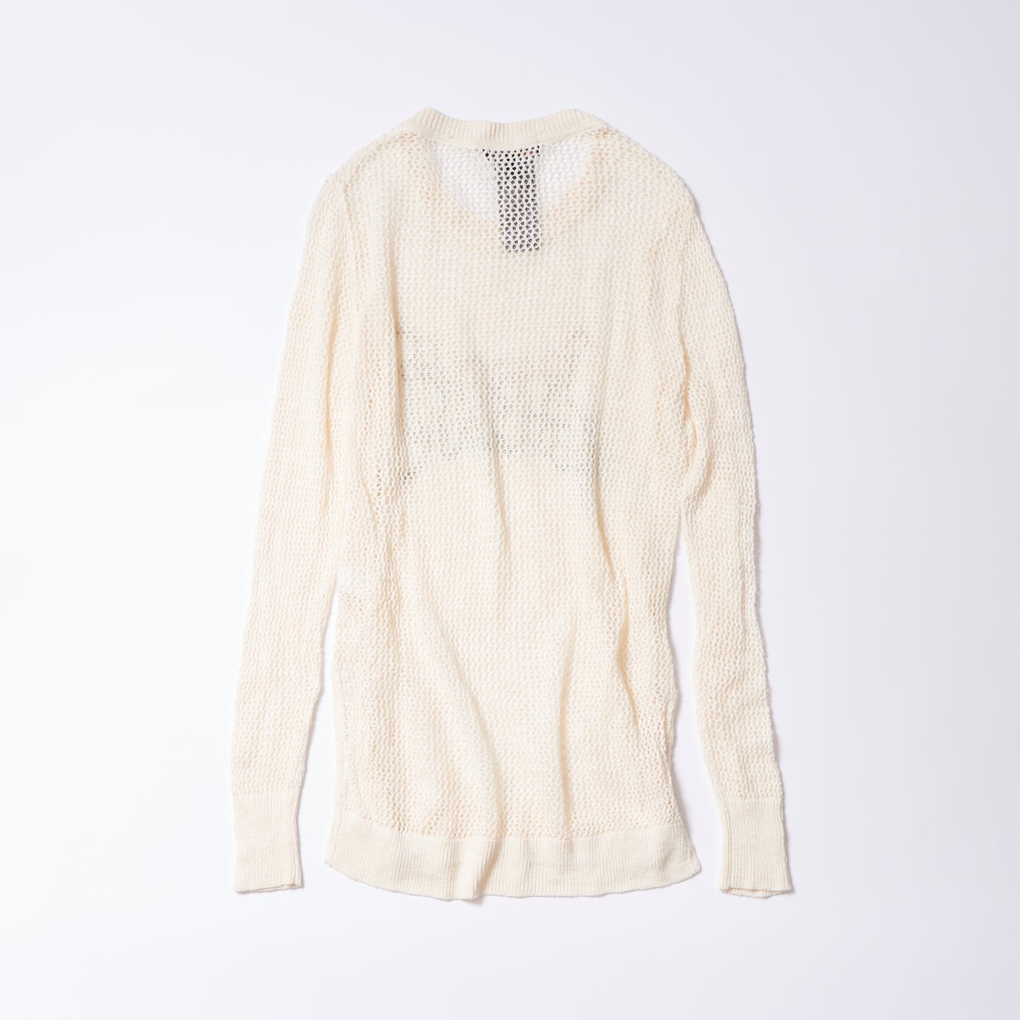 Openwork long sleeve knit (off-white) | Basic human rights