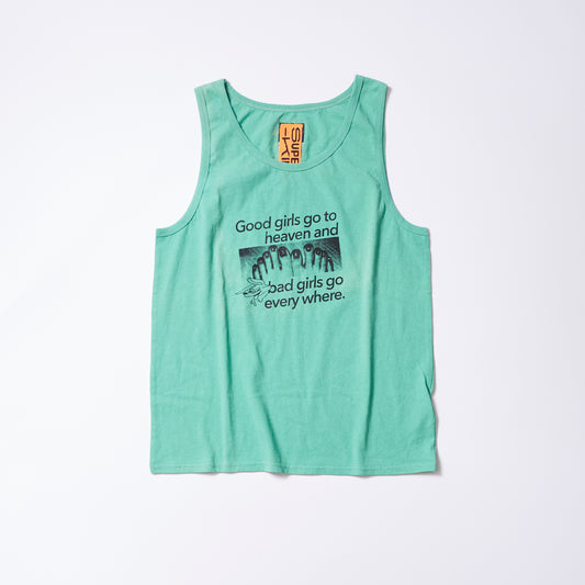 Long tank top (green) | bad girls go everywhere