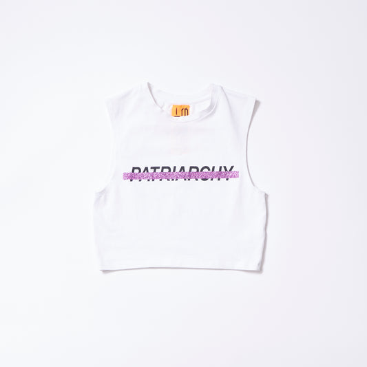 Cropped sleeveless (white) | Anti☆Patriarchy