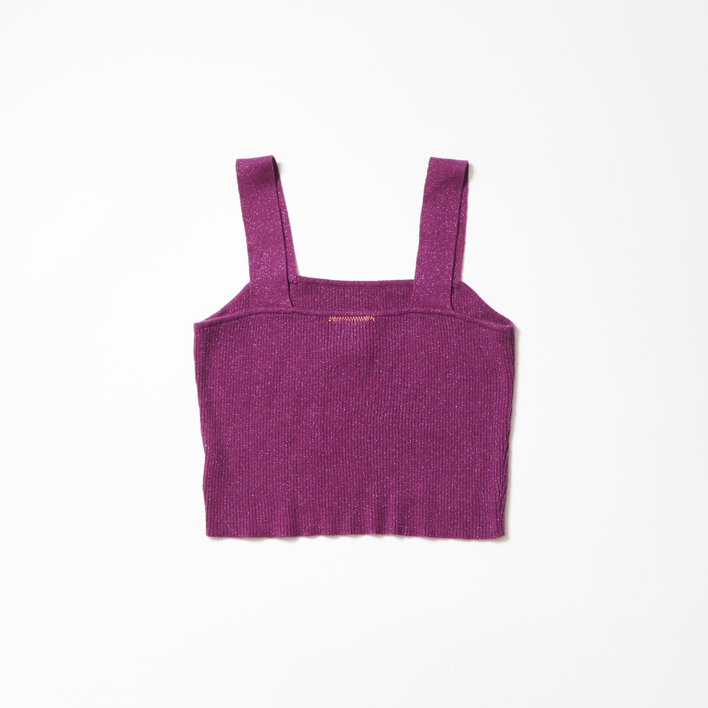 Cropped knit camisole (glitter purple) | Basic human rights