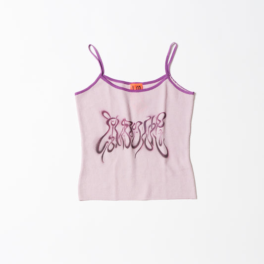 Knit tank top (dull pink) | Basic human rights