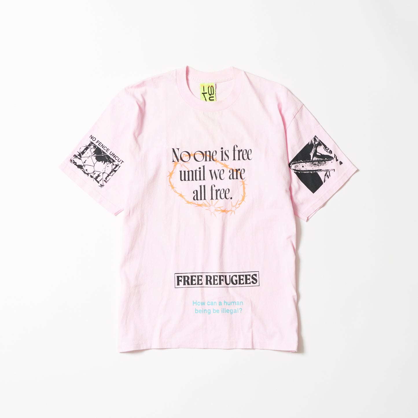 Tシャツ（ピンク）｜ No one is free until we are all free