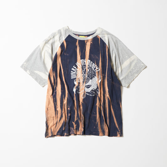 Raglan sleeve T-shirt (taiwan/navy) | WHERE IS MY MONEY?