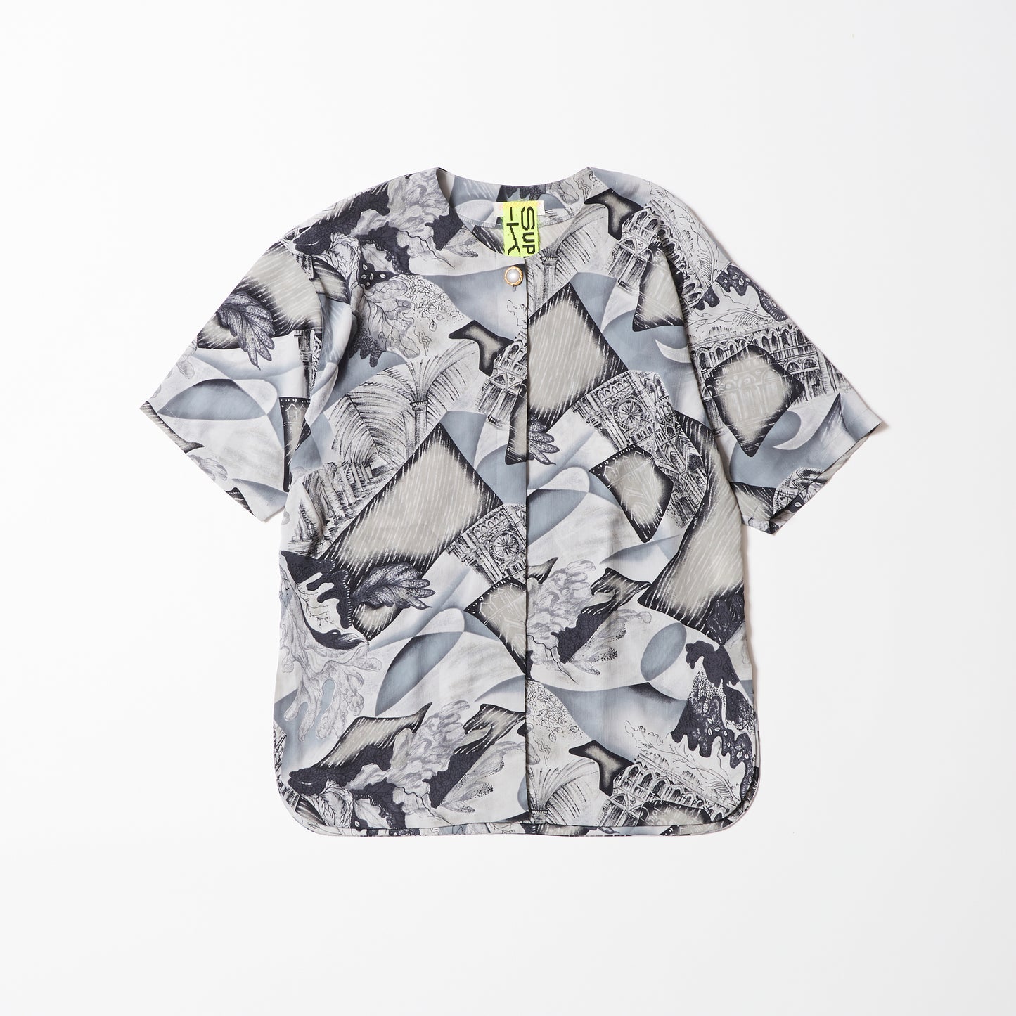 Patterned shirt (gray) | WHERE IS MY MONEY?