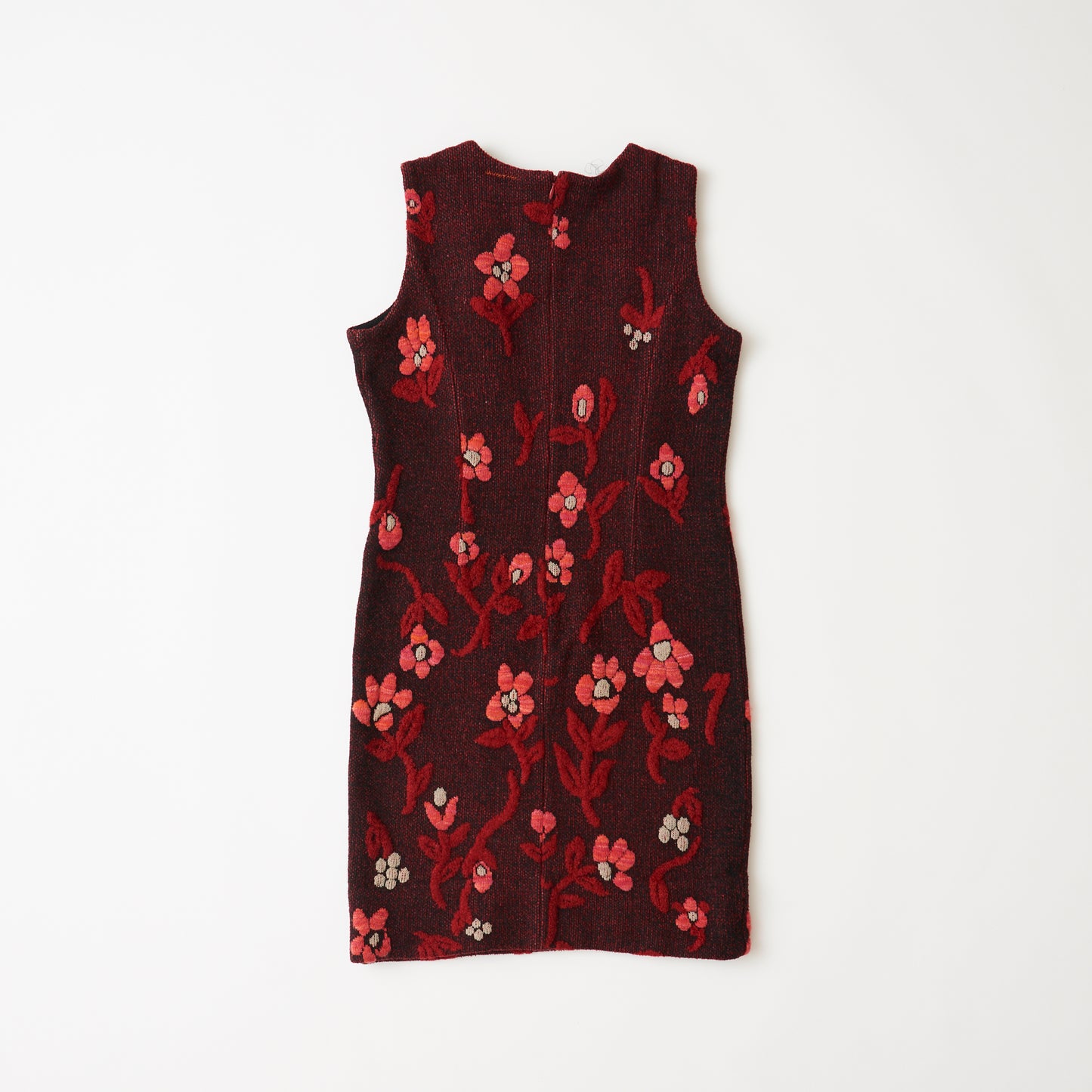 Knit dress (floral pattern / original hand embroidery) | No one is free until we are all free