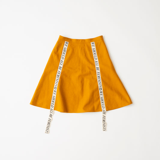 Skirt (mustard) | We should all be Feminist