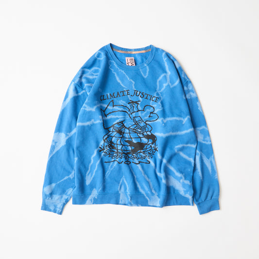 Sweatshirt (tie-dye/blue) | Climate Justice