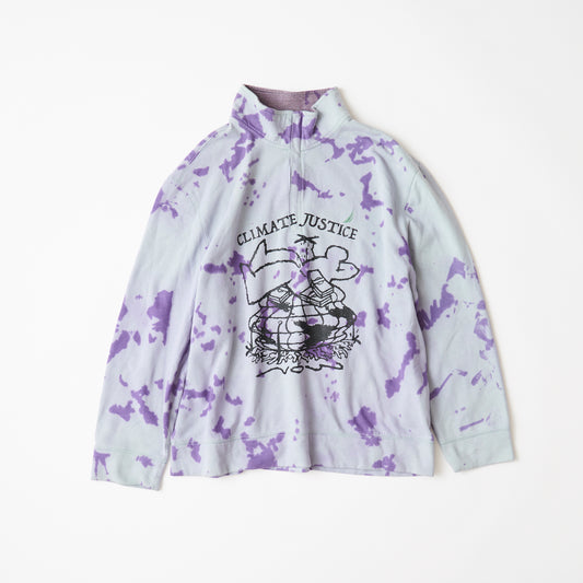 Fleece jacket (tie-dye / light blue purple)