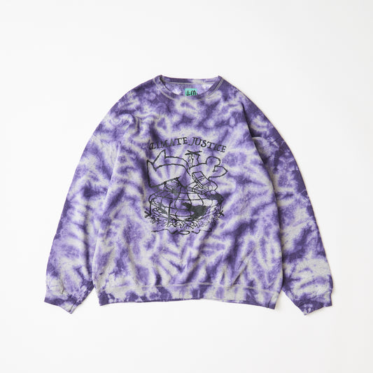 Sweatshirt (tie-dye/purple) | Climate Justice