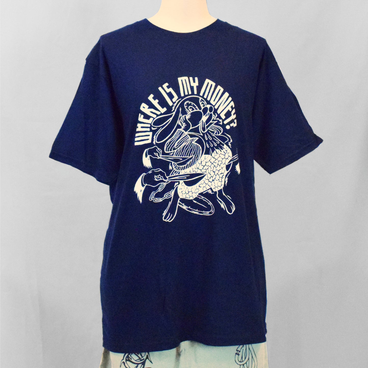 T-shirt (bleach/red) | WHERE IS MY MONEY?