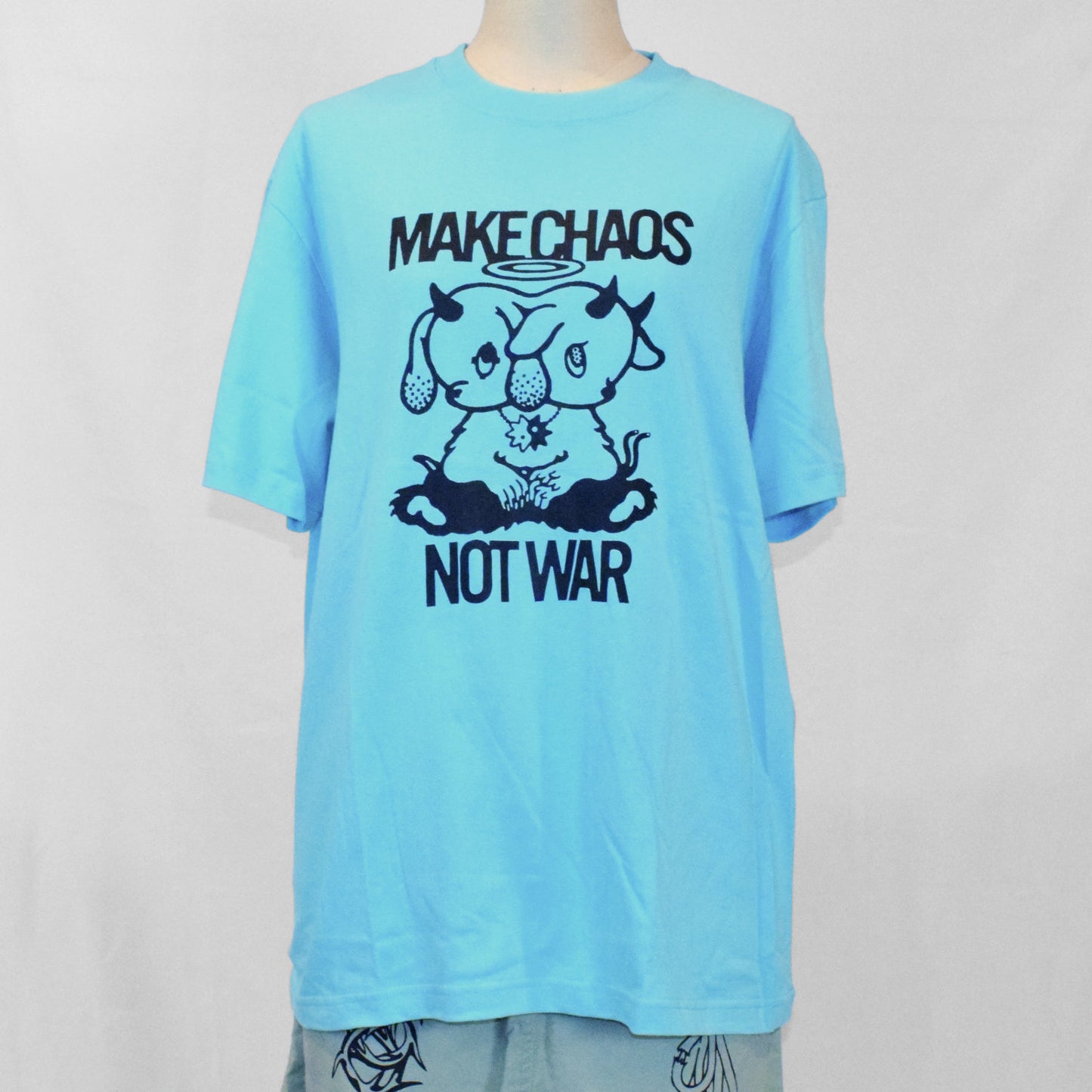 Tシャツ(ターコイズ)|MAKE CHAOS,NOT WAR