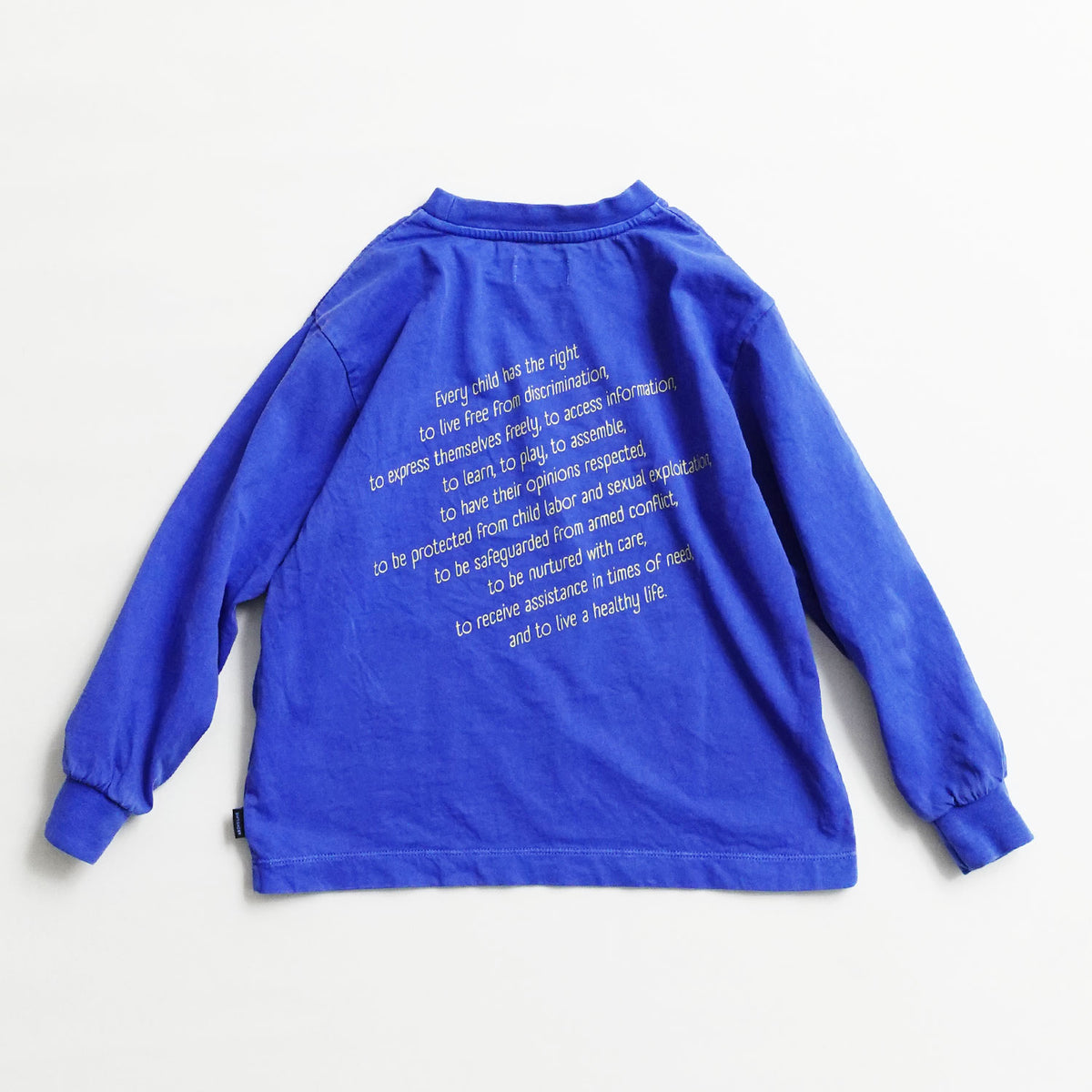 ロングスリーブTシャツ(ブルー)｜こどものけんり ARCH&LINE × SUPER-KIKI