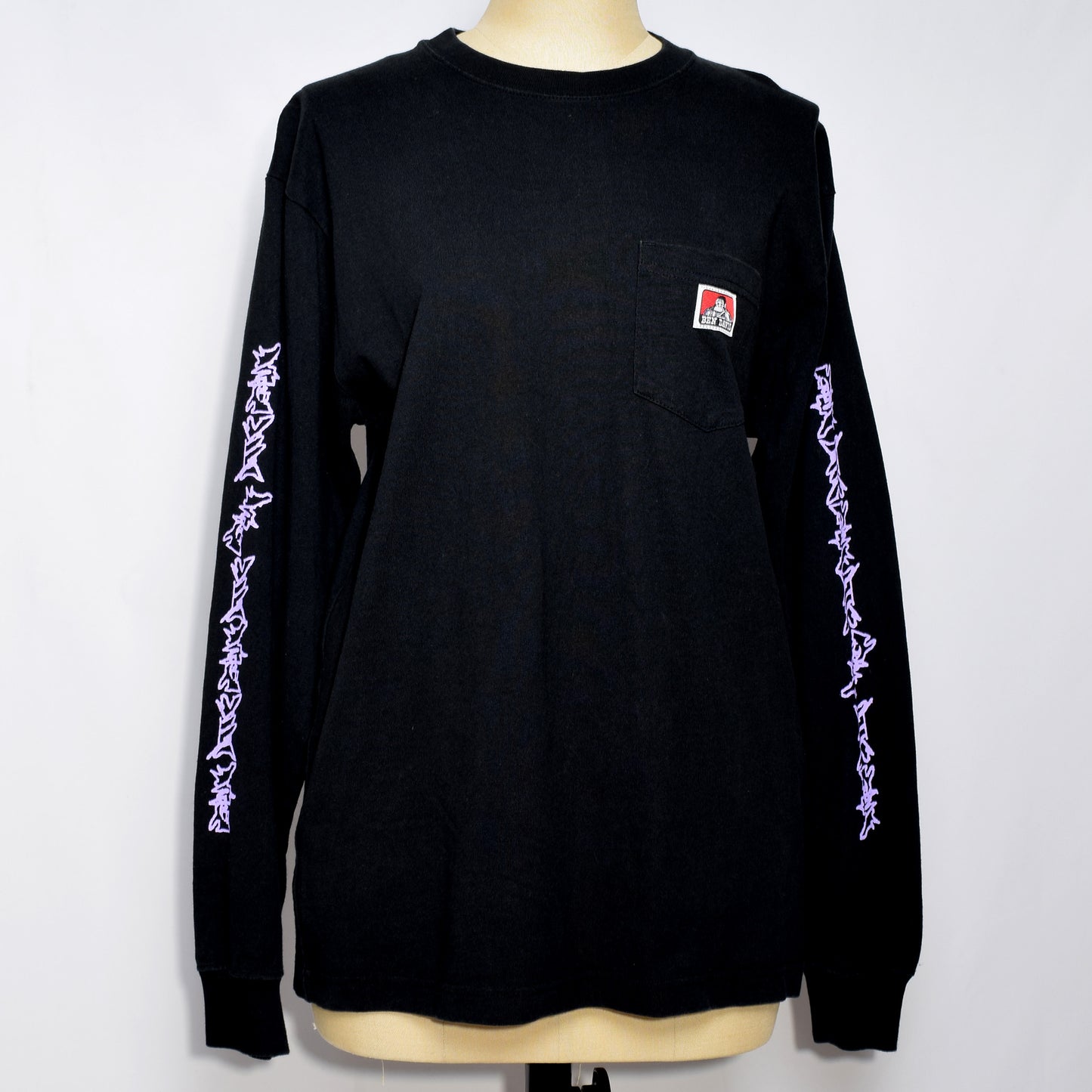 ロングスリーブTシャツ（ブラックブラック / ポケット）｜HOPE OVER HATE