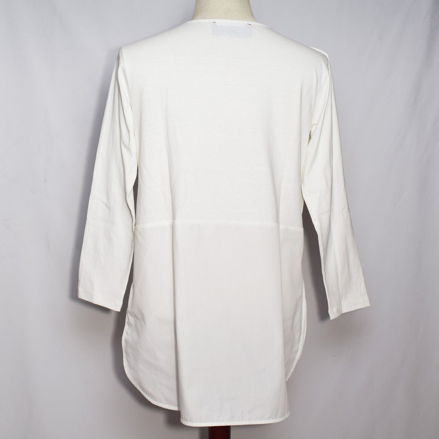 ロングスリーブ切り替えTシャツ（ホワイト）｜HOPE OVER HATE