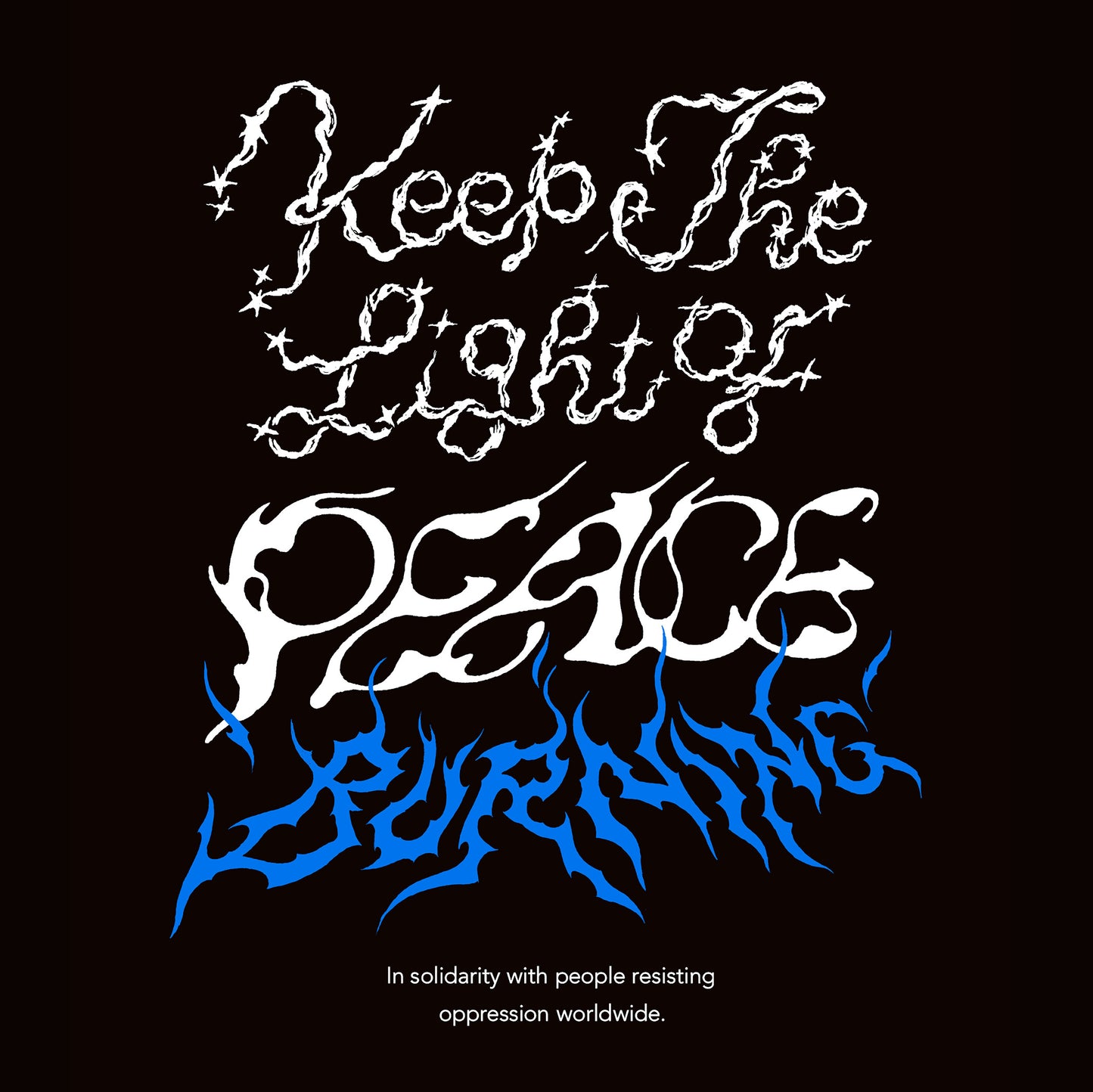 Tシャツ(BLACK)｜The light carries on