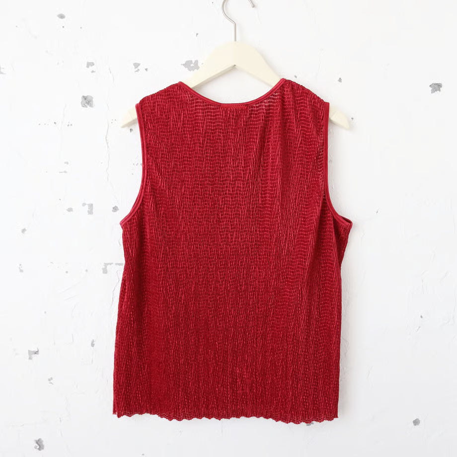 Knit tank top (dull pink) | Basic human rights