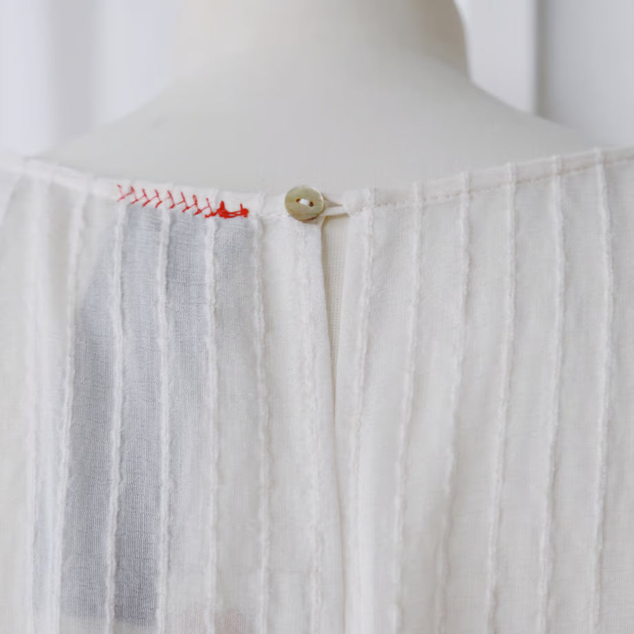 Knit dress (floral pattern / original hand embroidery) | No one is free until we are all free