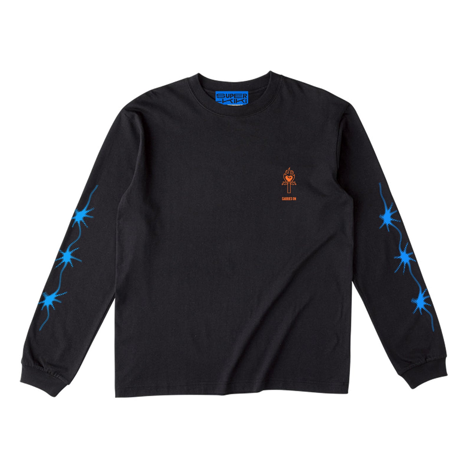 ロングスリーブTシャツ(BLACK)｜The light carries on – SUPER-KIKI SHOP