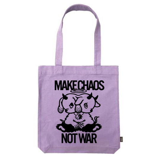 トートバック(パープル)｜MAKE CHAOS,NOT WAR
